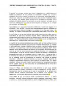 Documento base Maltrato Animal