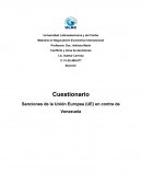 Sanciones de la Unión Europea (UE) en contra de Venezuela