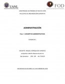 CONCEPTOS ADMINISTRATIVOS. EVIDENCIA