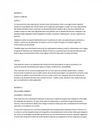 CASA EL CORTIJO REPORTE. Página 1