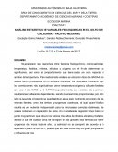 ANÁLISIS ESTADÍSTICO DE VARIABLES FISICOQUÍMICAS EN EL GOLFO DE CALIFORNIA Y PACÍFICO MEXICANO