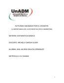 LA IMPORTANCIA DE LA ESTADISTICA EN EL MARKETING.