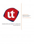 DIÁLOGO ENTRE UNA EMPRESA Y EL CONSULTOR