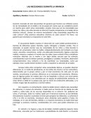 LAS NECESIDADES DURANTE LA INFANCIA