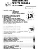 RESTAURANTE – FUENTE DE SODA