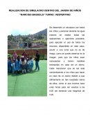 REALIZACION DE SIMULACRO DENTRO DEL JARDIN DE NIÑOS “NARCISO BASSOLS” TURNO: VESPERTINO