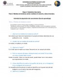 ¿Qué son las medidas de tendencia central?