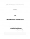 ¿Verdad absoluta o verdad relativa?