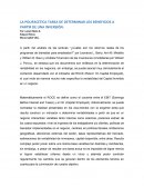 LA POLIFACETICA TAREA DE DETERMINAR LOS BENEFICIOS A PARTIR DE UNA INVERSIÓN.