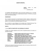 ASUNTO: Creación de Comité, designación