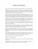 Olvidar y ser olvidado. ¿Qué ocurre cuando una persona es olvidada?