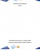 Fundamentos administrativos Tarea