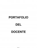 PORTAFOLIO DEL DOCENTE “AÑO DEL BUEN SERVICIO AL CIUDADANO”