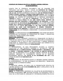 CONTRATO DE TRABAJO SUJETO AL REGIMEN LABORAL ESPECIAL