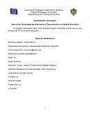 Auto biografía tecnolgica