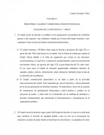 PRINCIPIOS, VALORES Y DERECHOS CONSTITUCIONALES. Página 1