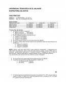 INSTRUCTORIA DE COSTOS CASO PRÁCTICO EMPRESA: LA INDUSTRIAL, S.A. de C.V