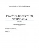 Practica docente en secundaria