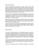 ¿Qué es para mí finanza?