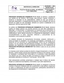 PROCESOS INTEGRALES DINAMICOS P.I.D. S.A.S