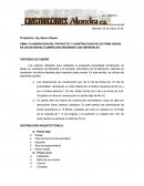 OBRA. ELABORACION DEL PROYECTO Y CONSTRUCCION DE UN TOWN HOUSE DE 220 M2 MODELO AMERICANO MODERNO CON DESNIVELES.