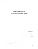 Variedades lingüísticas “Los arquetipos en el Género Realista”