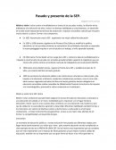 Pasado y presente de la SEP