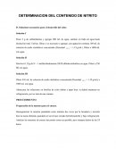 Determinacion del contenido de nitrito