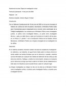 Trilogía de la Investigación Nombre de la obra: Etapa de investigación inicial.