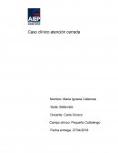 Paciente V.C ingresa a pequeño cottolengo el 9 de julio, 1987 a la edad de 24 años debido a patologías explicadas en este caso.