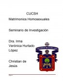 Matrimonio homosexual Seminario de Investigación