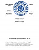 Ley organica de administracion publica Ensayo de la Ley Organica de Administracion Publica