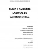 Clima y ambiente laboral agrosuper