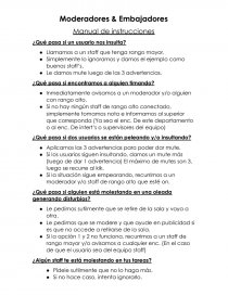 Moderadores & Embajadores. Página 1