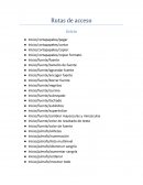 Rutas de acceso