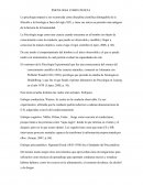 PSICOLOGIA COMO CIENCIA. Psicología Experimental