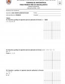 TEMARIO DE MATEMÁTICA. PARA PRIMER AÑO DE BACHILLERATO