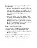 Como detectar si la madre a consumido drogas y /o alcohol en el embarazo?