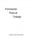 Formación Para el Trabajo. Adm. de empresas mención Finanzas