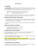 LA PROPIEDAD. DIFERENCIA ENTRE PROPIEDAD Y DERECHO REAL