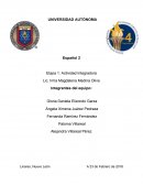 Español int1 Actividad Integradora