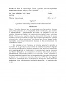 Capítulo 9 Agricultura tradicional y conservación de la biodiversidad