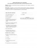 Actualización del diagnostico del contexto sociocultural