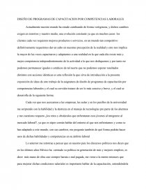 DISEÑO DE PROGRAMAS DE CAPACITACION POR COMPETENCIAS LABORALES. Página 1