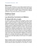 Los derechos humanos como desarrollo de un país