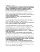 Ensayo sobre la memoria