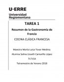 Resumen de la Gastronomía de Francia