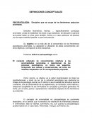 Conceptos iniciales psicopatología