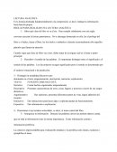 Lectura Es la lectura destinada fundamentalmente a la comprensión, es decir, trabajar la información hasta hacerla propia.