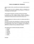 Todos los nombres del presidente